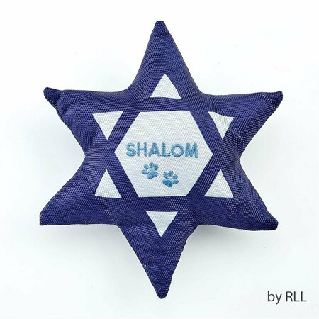 STRAIGHTCRATE 8 ft. Chewdaica Shalom Star of David Squeaky Dog Toy ST3296831